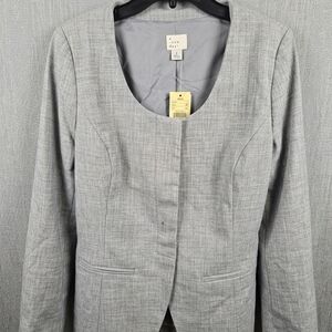a new day Light Gray Scoop Neck Blazer